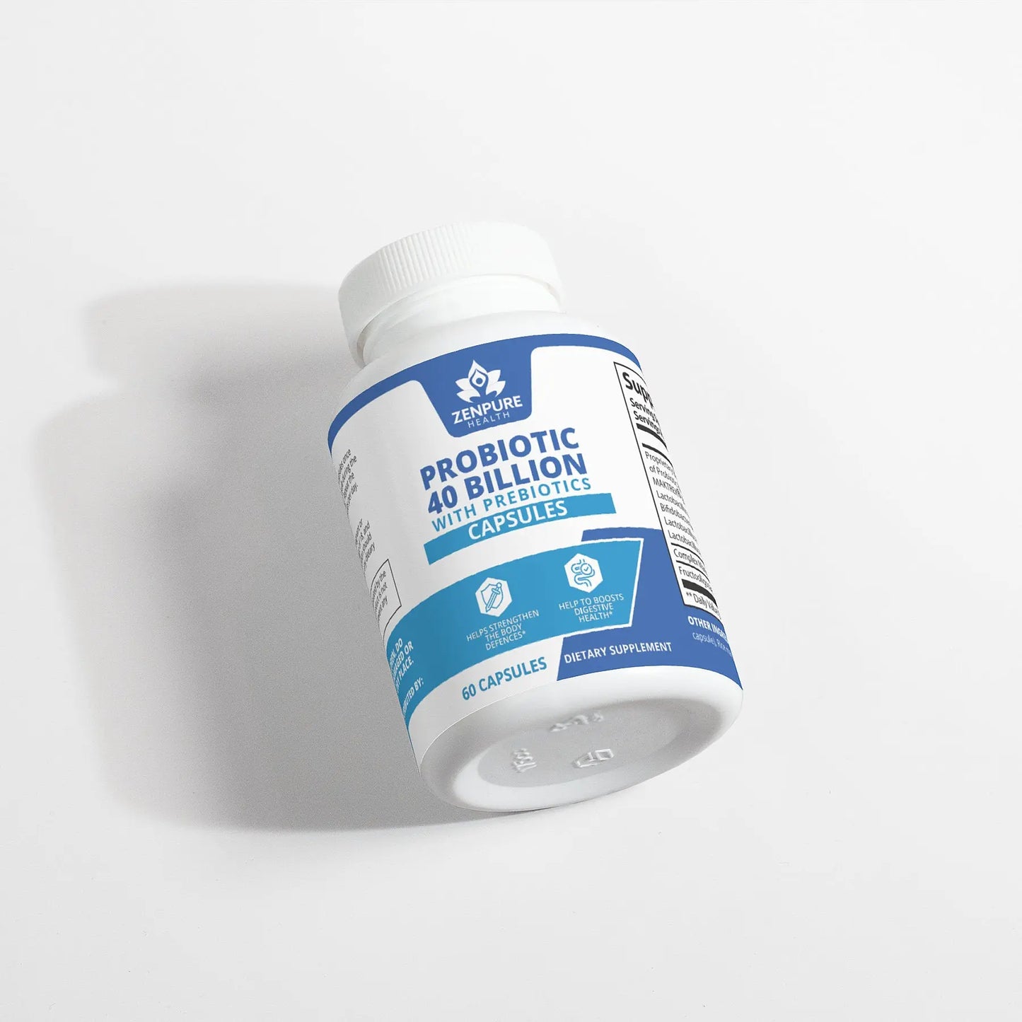 Probiotic 40 Billion with Prebiotics zenpure